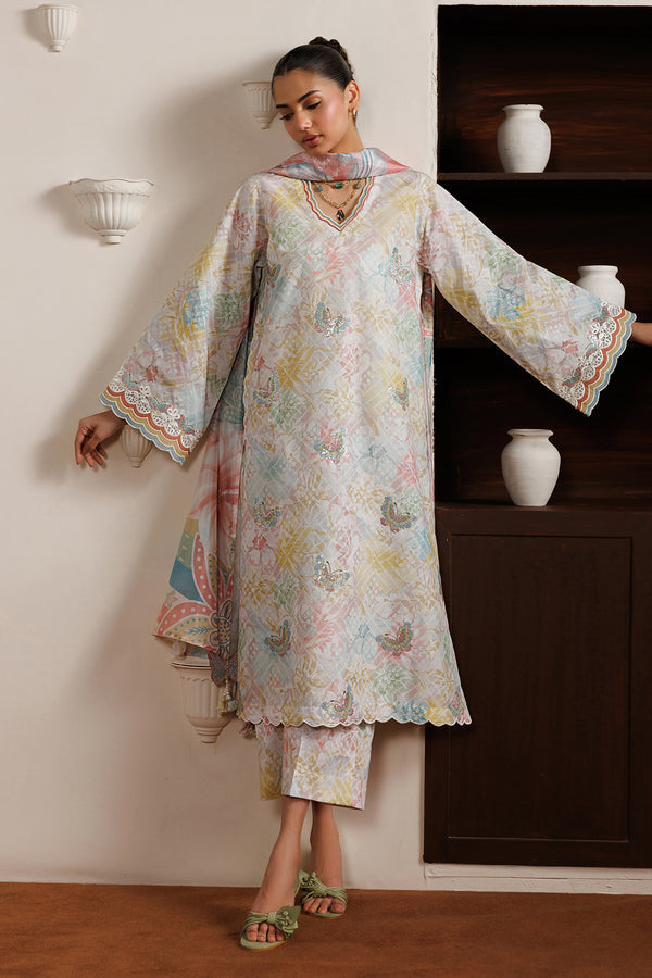 Baroque | Luxury Summer Pret | UF-4526 - by Libasekhas UK - Registered Vendor of : Baroque - 100% Original Designer Dress