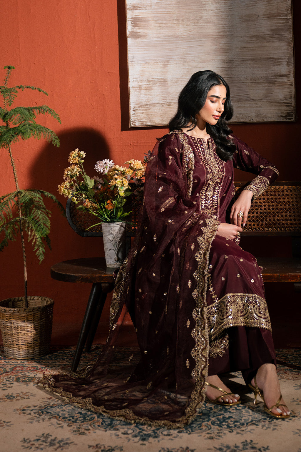 Neeshay | Raw Silk | RTW-RS-05 - by Libasekhas UK - Registered Vendor of : Neeshay - 100% Original Designer Dress