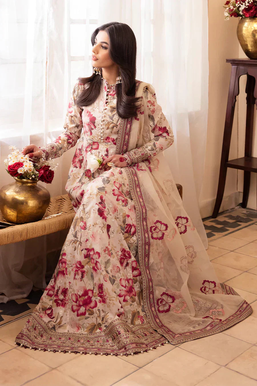 Iznik | Nani Ka Ghar | NKG-05 - by - Libasekhas UK - Registered Vendor of : Iznik - 100% Original Designer Dresss