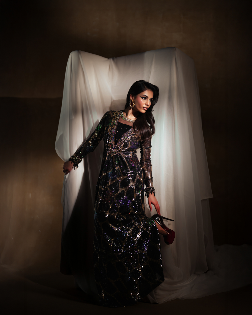 Vasal | Zyra Luxe Pret 26 | Midnight dazzle - by Libasekhas UK - Registered Vendor of : Vasal - 100% Original Designer Dress