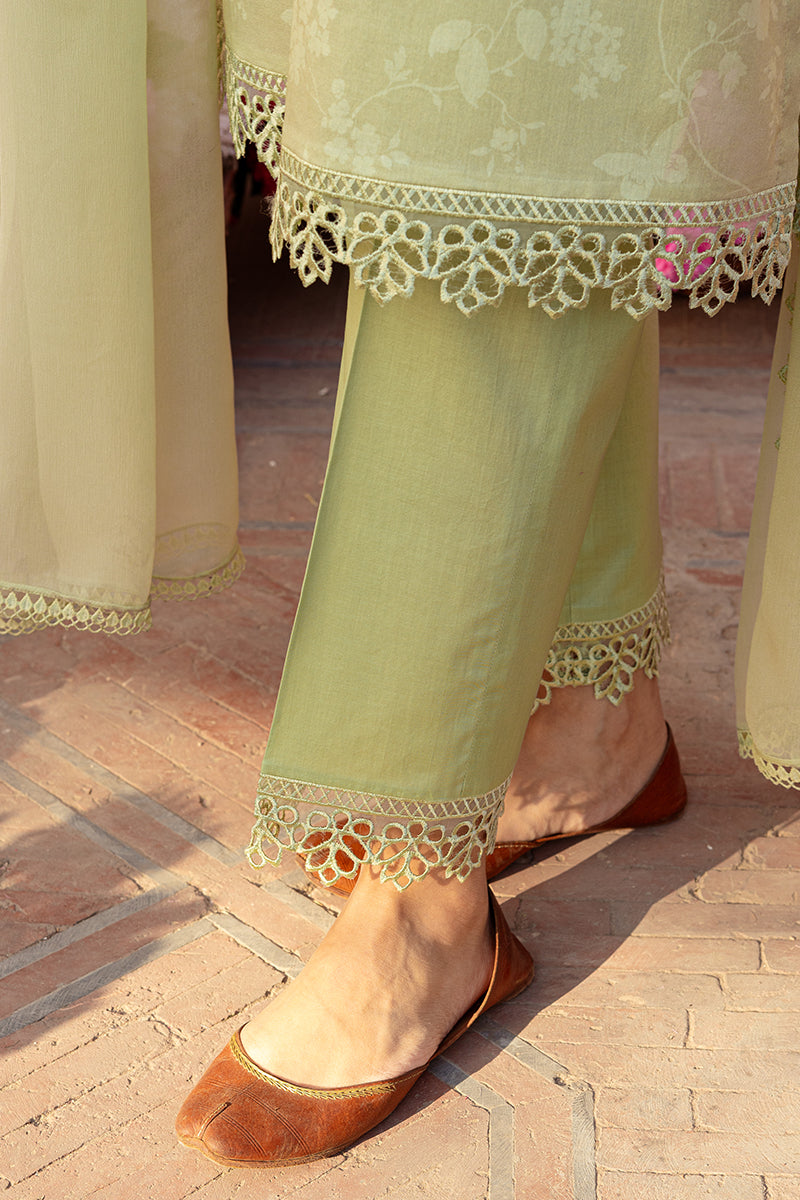 Cross Stitch | Premium Lawn 24 | MISTED GREEN - by - Libasekhas UK - Registered Vendor of : Cross Stitch - 100% Original Designer Dresss