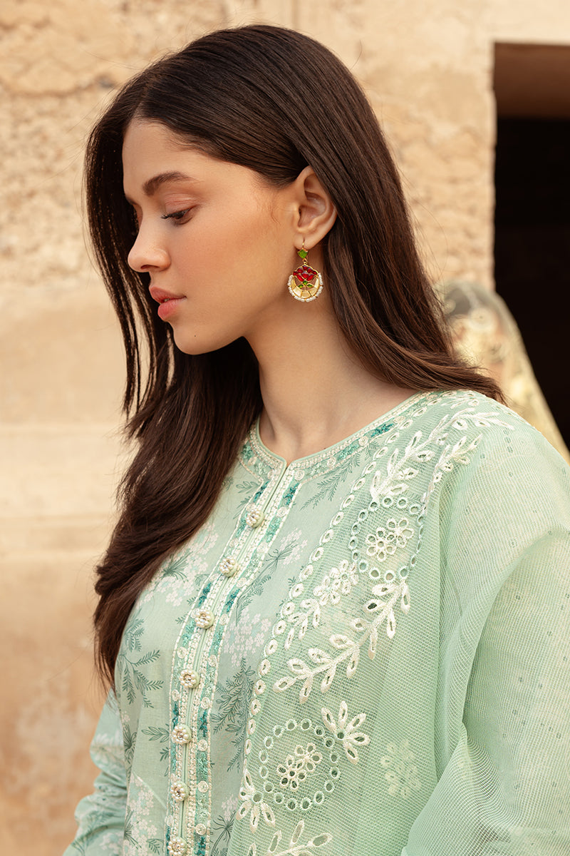 Cross Stitch | Premium Lawn 24 | ICE LILY - by - Libasekhas UK - Registered Vendor of : Cross Stitch - 100% Original Designer Dresss