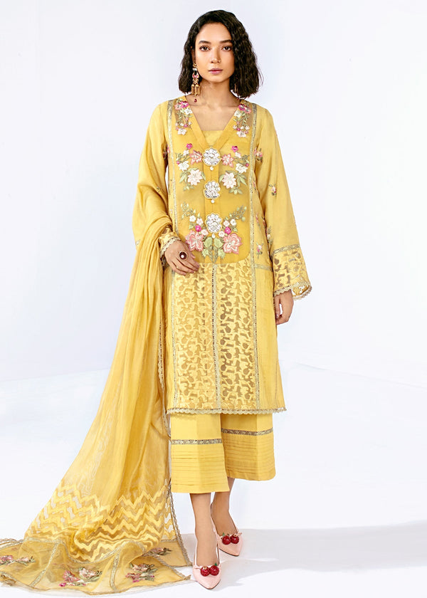 Saira Shakira | Luxury Pret | Dusty bloom - by Libasekhas UK - Registered Vendor of : Saira Shakira - 100% Original Designer Dress