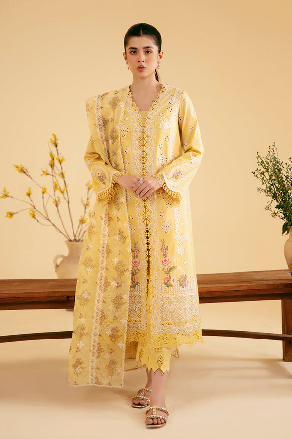 Qalamkar | Qlinekari Luxury Lawn | SQ-12 ZHAIN - by - Libasekhas UK - Registered Vendor of : Qalamkar - 100% Original Designer Dresss