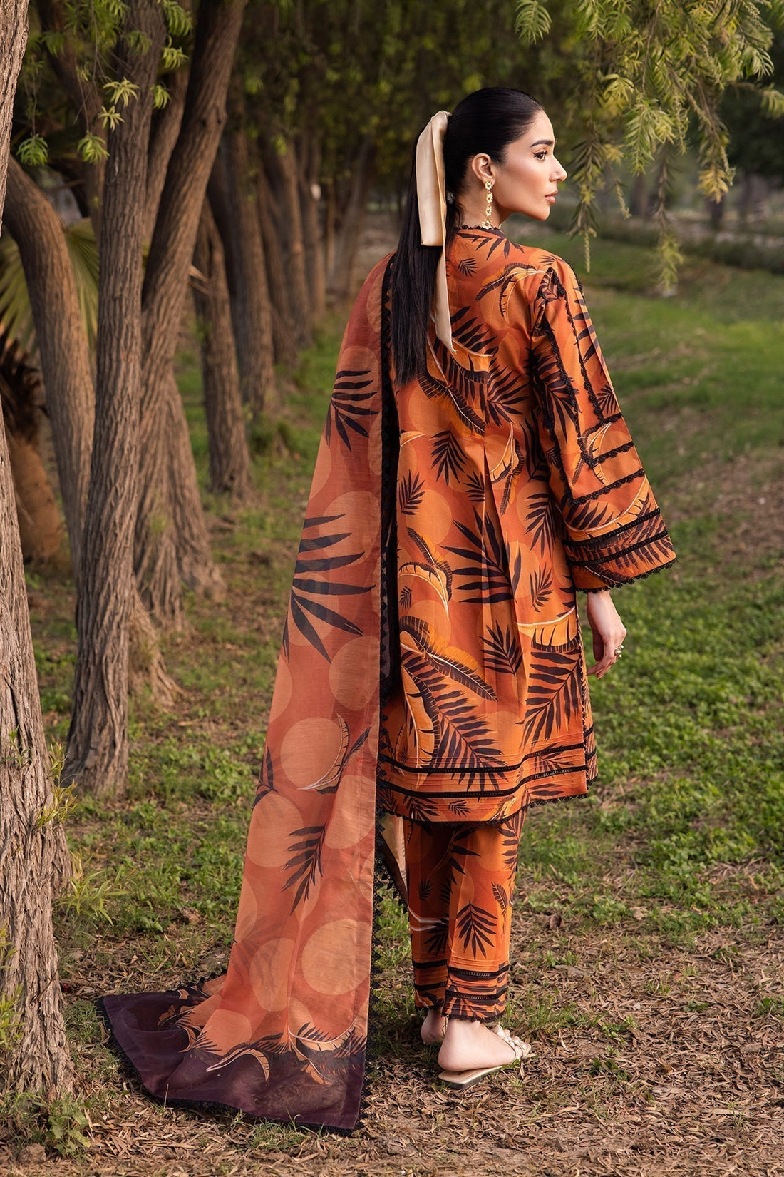 Alizeh | Sheen Lawn Prints 24 | MARIGOLD - by - Libasekhas UK - Registered Vendor of : Alizeh - 100% Original Designer Dresss