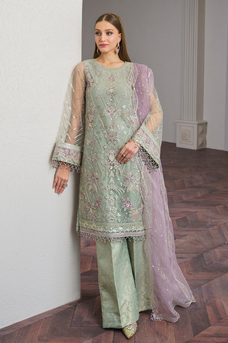 Baroque | Luxury Pret 24 | NET UF-515 - by - Libasekhas UK - Registered Vendor of : Baroque - 100% Original Designer Dresss