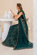 Iznik | Chinnon Chiffon | CC-47 Embroidered Chiffon - by - Libasekhas UK - Registered Vendor of : Iznik - 100% Original Designer Dresss