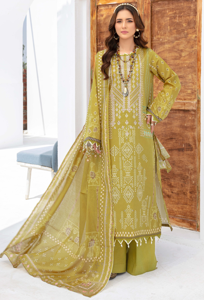 Humdum | Saira Bano Lawn 24 | D04 - by - Libasekhas UK - Registered Vendor of : HumDum - 100% Original Designer Dresss