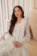 Azure | Ensembles Embroidered Formals | Ocean Whisper - by - Libasekhas UK - Registered Vendor of : Azure - 100% Original Designer Dresss