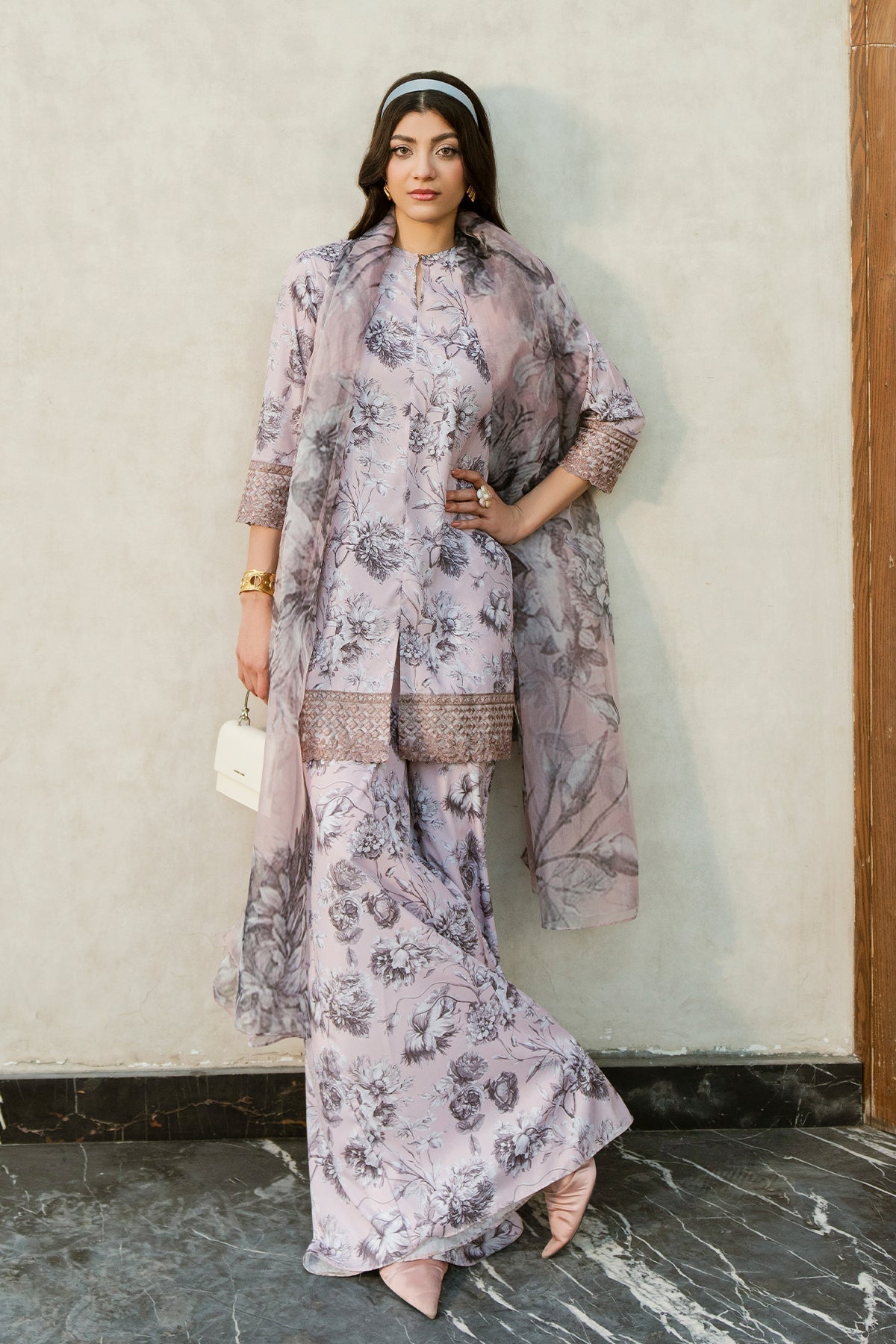 Fahad Hussayn | Lawn Banger | Allium Bloom - by - Libasekhas UK - Registered Vendor of : Erum Khan - 100% Original Designer Dresss
