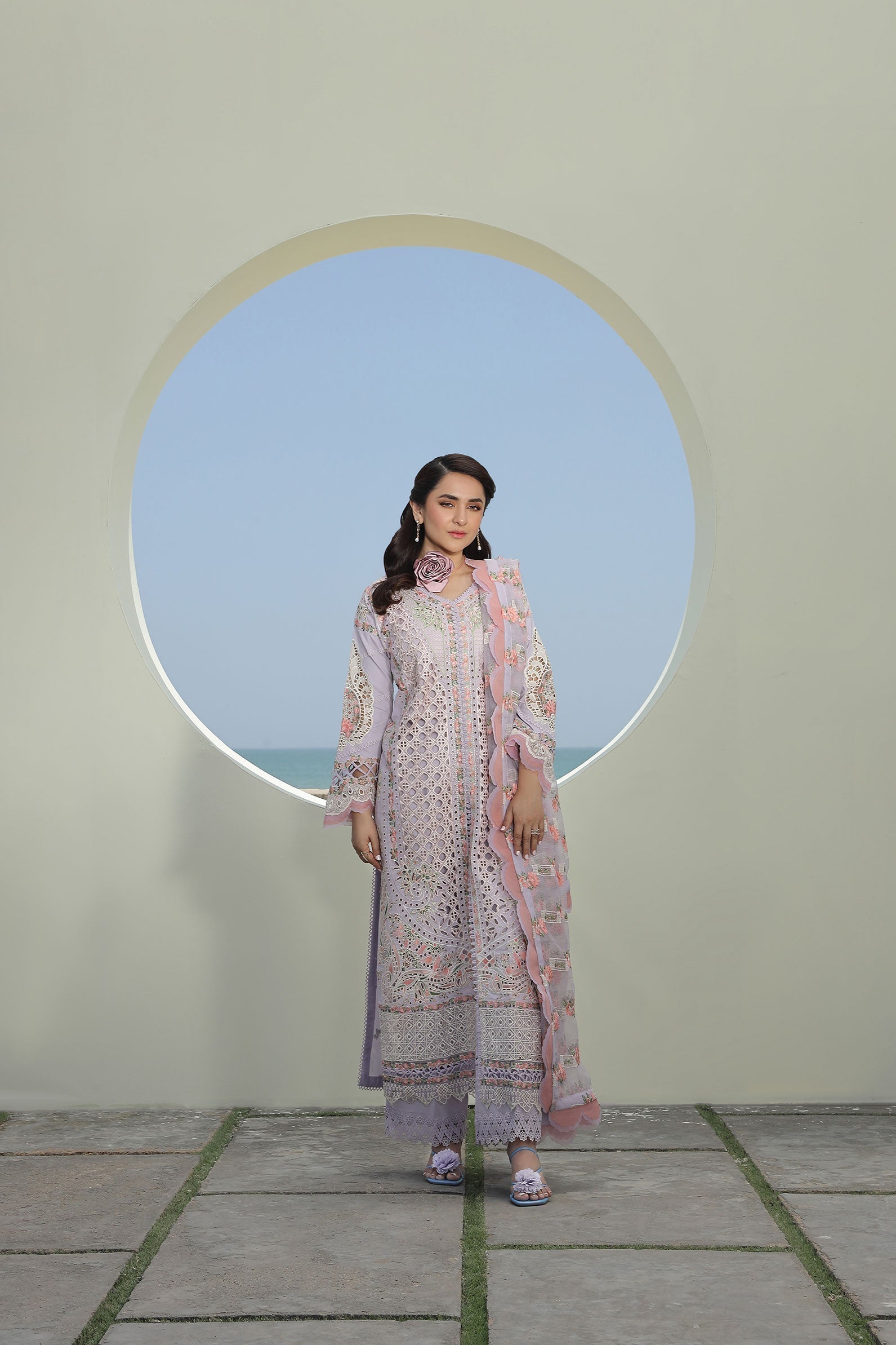 Maryam Hussain | Luxury Lawn 24 | FEROZ - by - Libasekhas UK - Registered Vendor of : Maryam Hussain - 100% Original Designer Dresss
