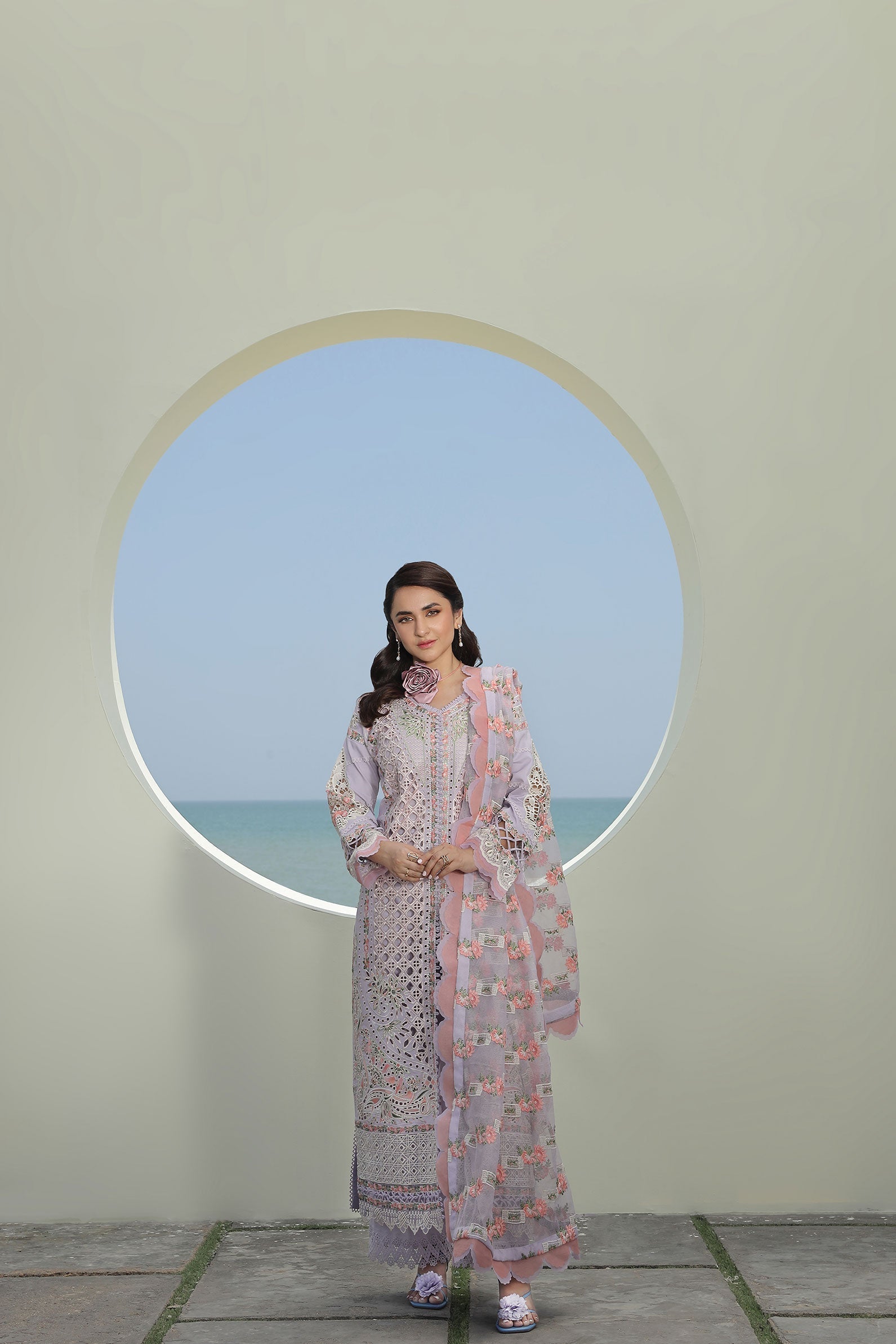 Maryam Hussain | Luxury Lawn 24 | FEROZ - by - Libasekhas UK - Registered Vendor of : Maryam Hussain - 100% Original Designer Dresss