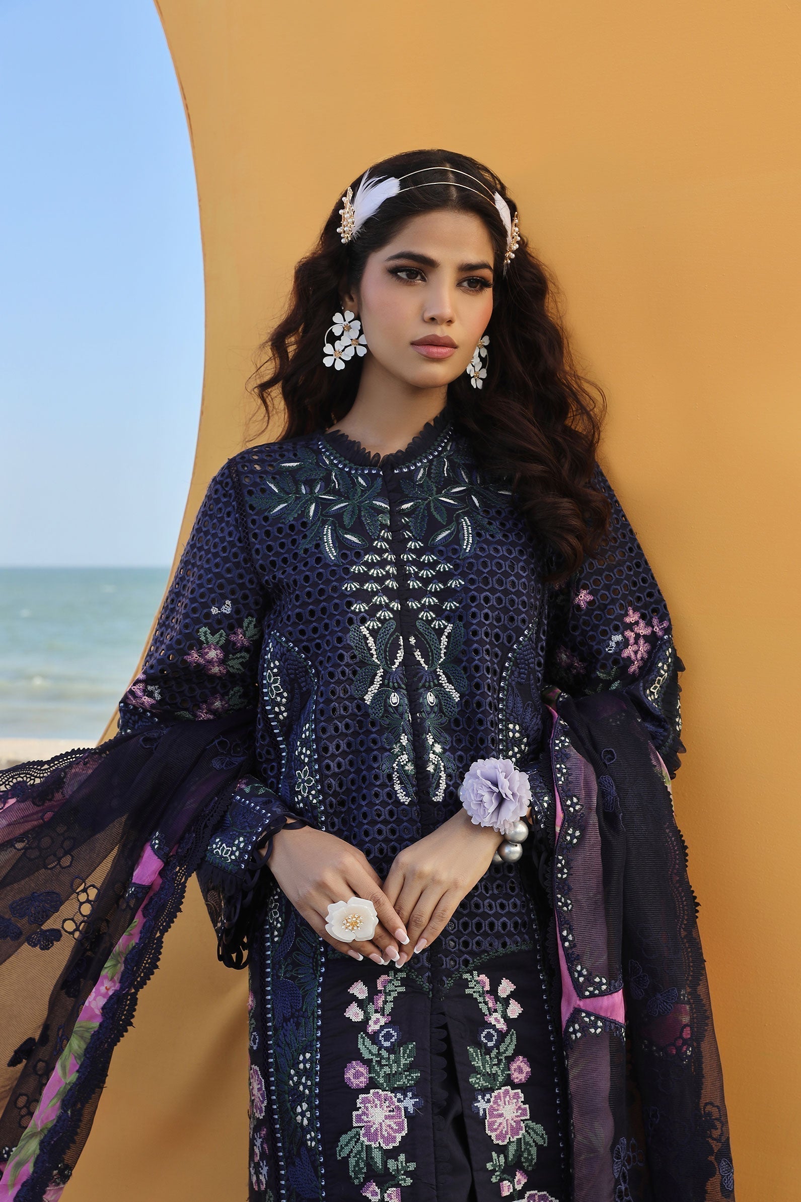 Maryam Hussain | Luxury Lawn 24 | ZOYA - by - Libasekhas UK - Registered Vendor of : Maryam Hussain - 100% Original Designer Dresss