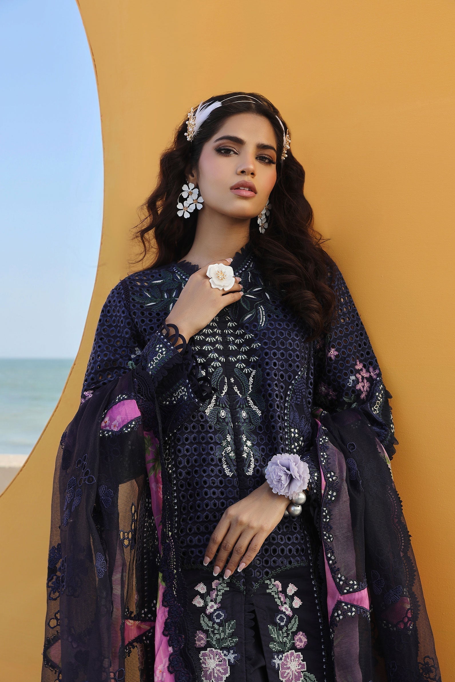 Maryam Hussain | Luxury Lawn 24 | ZOYA - by - Libasekhas UK - Registered Vendor of : Maryam Hussain - 100% Original Designer Dresss