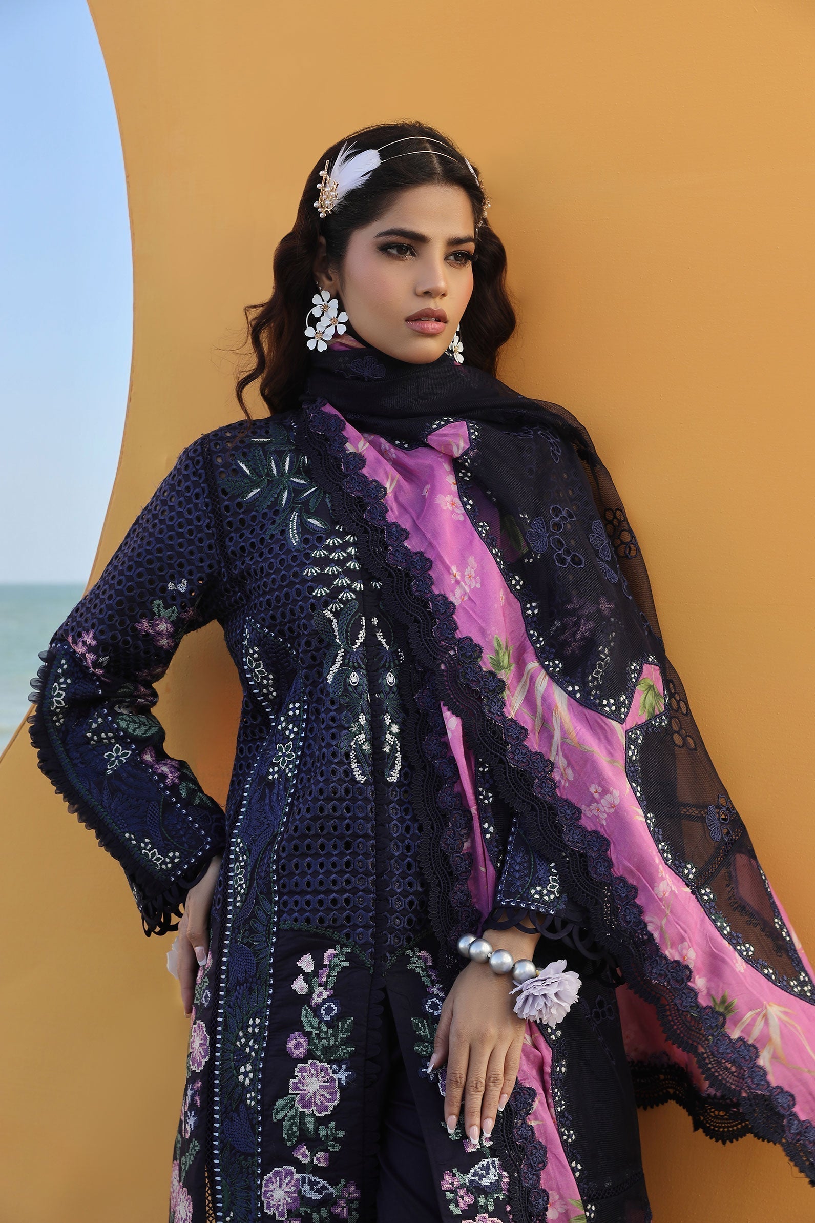 Maryam Hussain | Luxury Lawn 24 | ZOYA - by - Libasekhas UK - Registered Vendor of : Maryam Hussain - 100% Original Designer Dresss