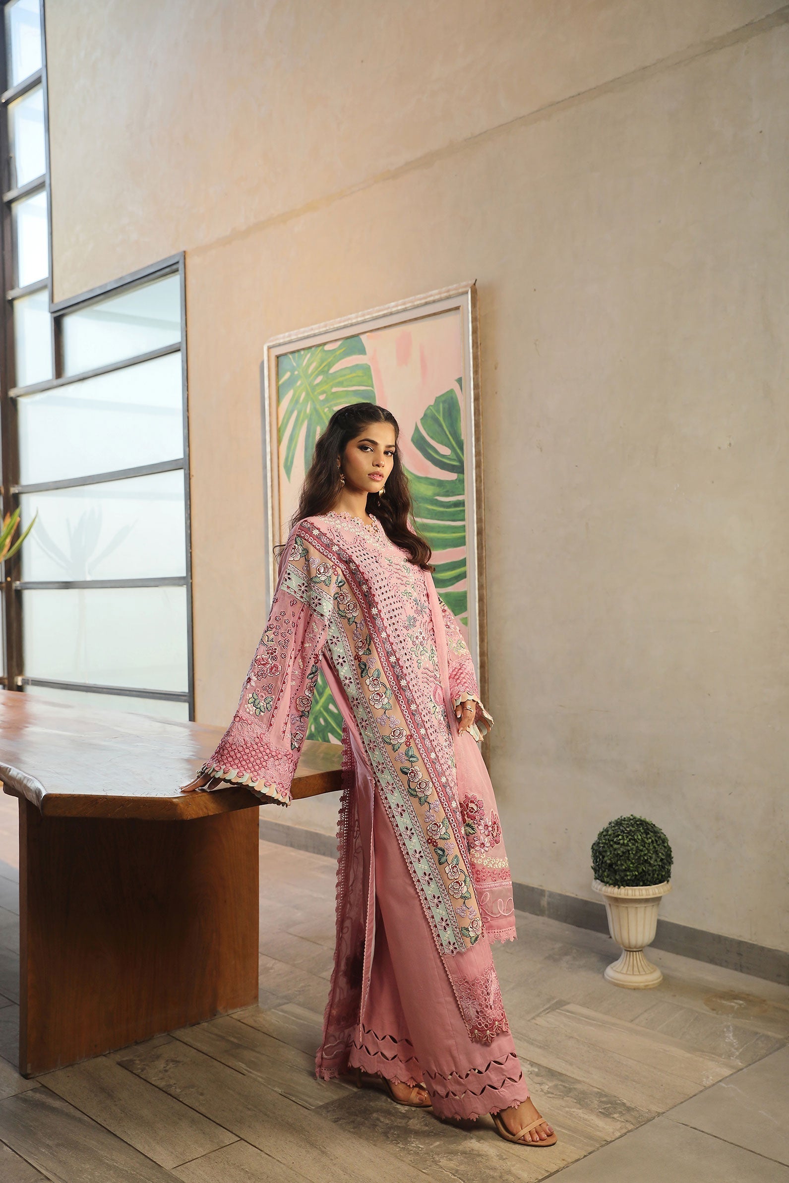 Maryam Hussain | Luxury Lawn 24 | CORAL - by - Libasekhas UK - Registered Vendor of : Maryam Hussain - 100% Original Designer Dresss