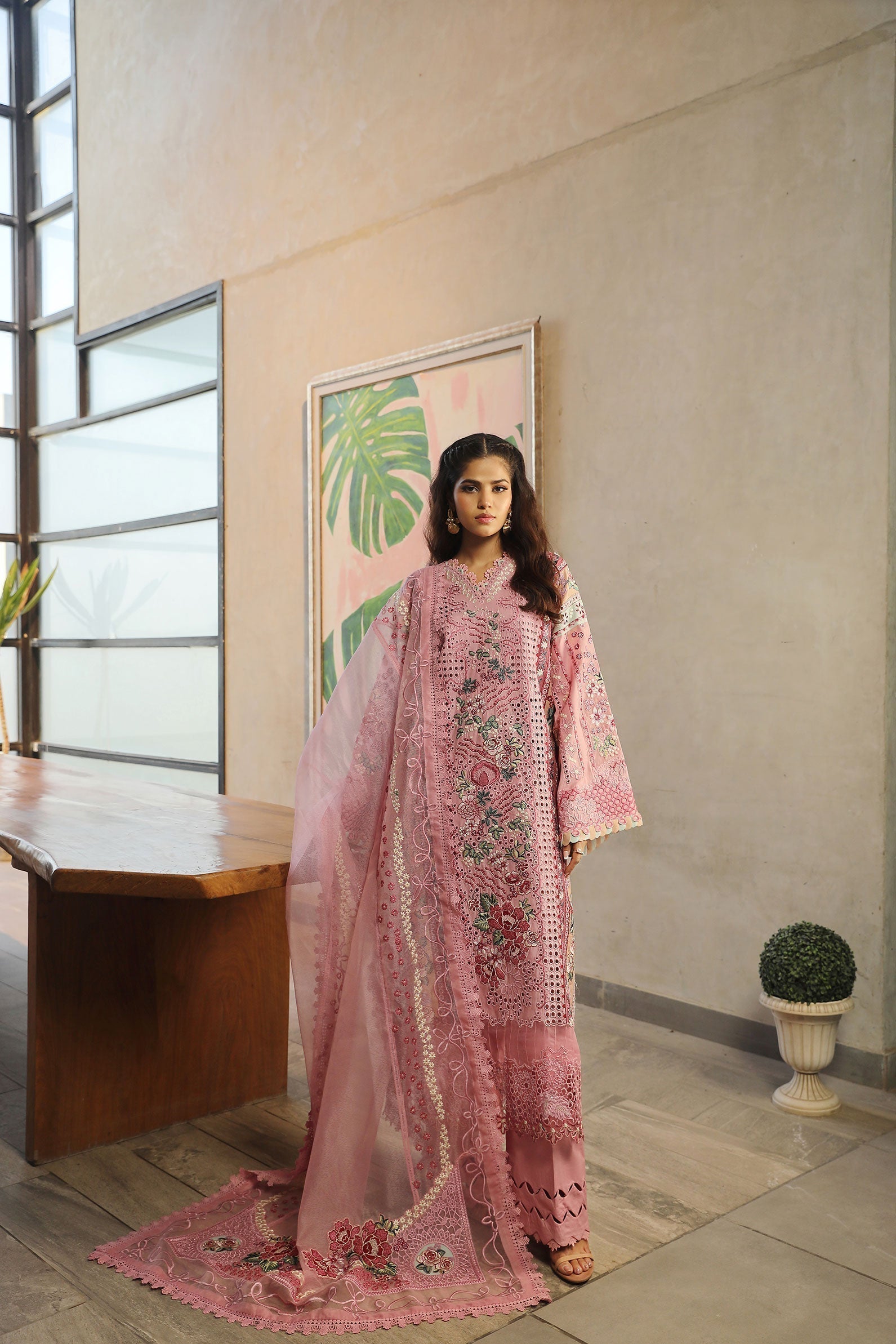 Maryam Hussain | Luxury Lawn 24 | CORAL - by - Libasekhas UK - Registered Vendor of : Maryam Hussain - 100% Original Designer Dresss