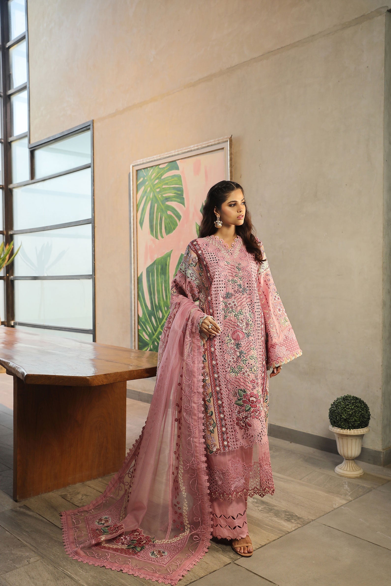 Maryam Hussain | Luxury Lawn 24 | CORAL - by - Libasekhas UK - Registered Vendor of : Maryam Hussain - 100% Original Designer Dresss