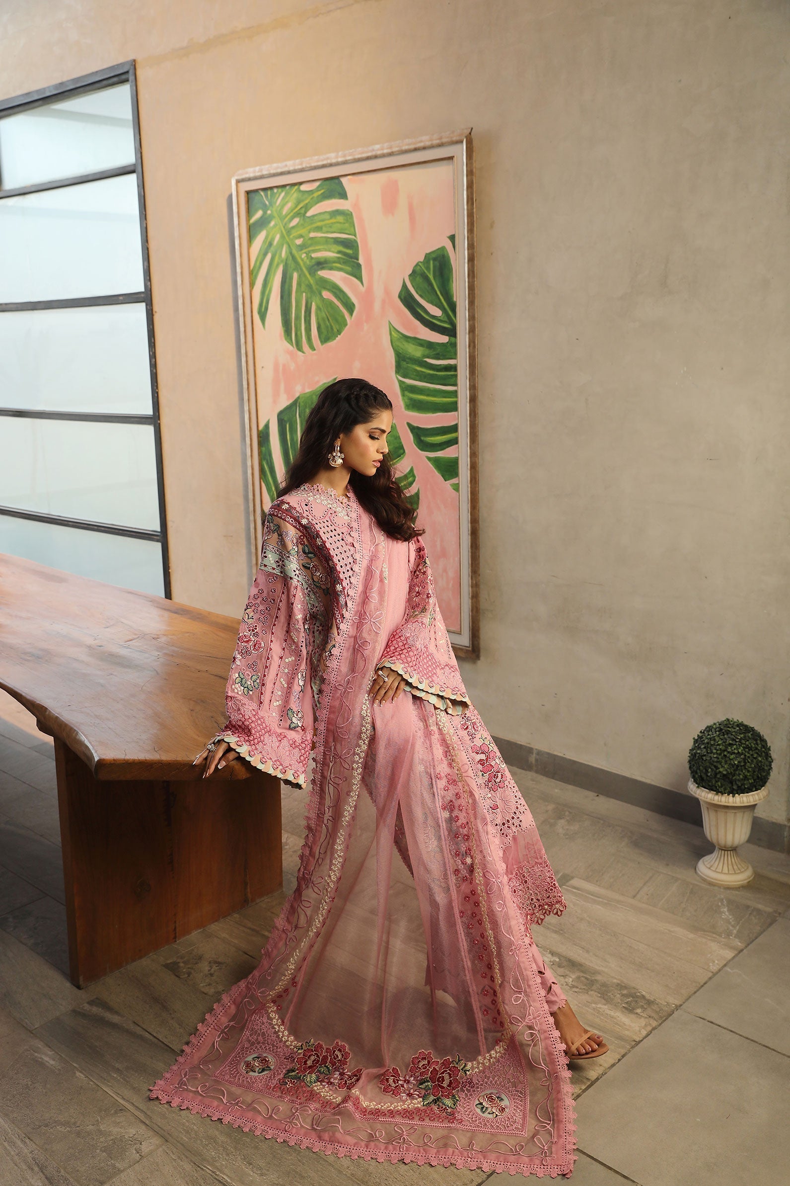 Maryam Hussain | Luxury Lawn 24 | CORAL - by - Libasekhas UK - Registered Vendor of : Maryam Hussain - 100% Original Designer Dresss