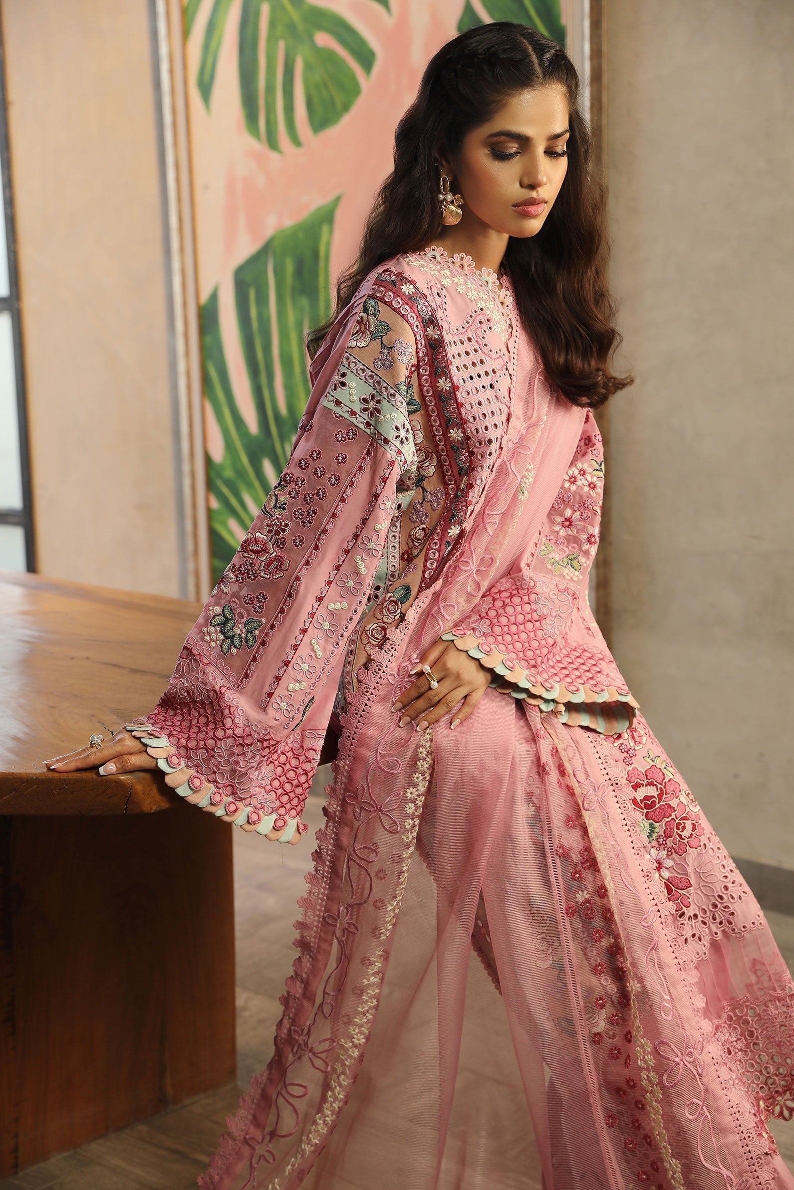 Maryam Hussain | Luxury Lawn 24 | CORAL - by - Libasekhas UK - Registered Vendor of : Maryam Hussain - 100% Original Designer Dresss