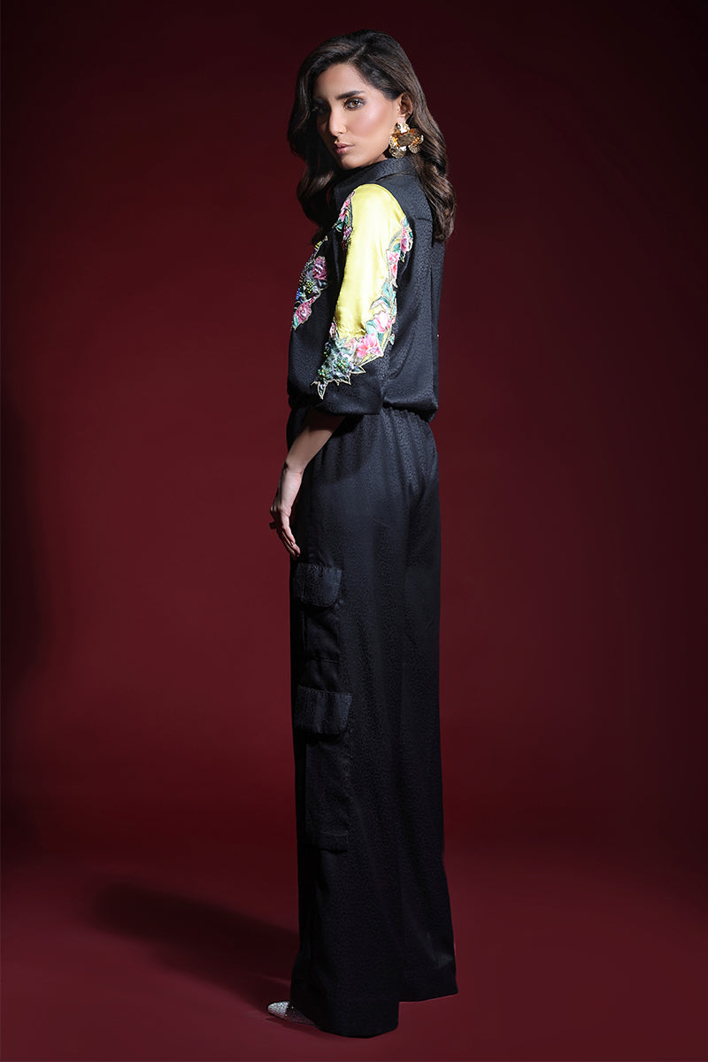 Wardha Saleem | Luxury Pret Fusion Wear | ONYX CORD-SET (2PC) - by - Libasekhas UK - Registered Vendor of : Wardha Saleem - 100% Original Designer Dresss