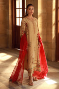 Sahar | Luxe Pret 25 | Crimson Bronze - by - Libasekhas UK - Registered Vendor of : Sahar - 100% Original Designer Dresss