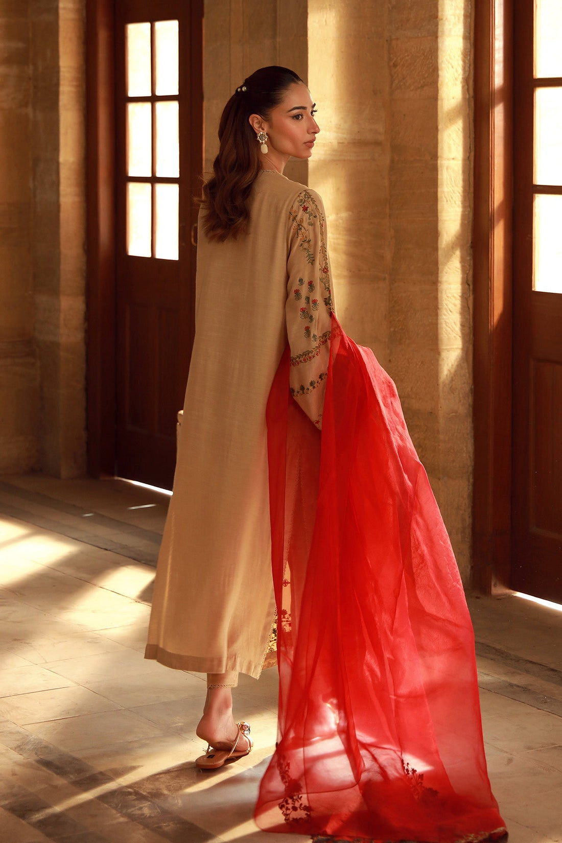 Sahar | Luxe Pret 25 | Crimson Bronze - by - Libasekhas UK - Registered Vendor of : Sahar - 100% Original Designer Dresss