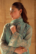 Sahar | Luxe Pret 25 | Persian Turquoise - by - Libasekhas UK - Registered Vendor of : Sahar - 100% Original Designer Dresss