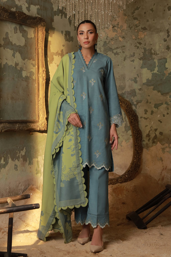 Sahar | Fall 25 | Aqua Meadow - by Libasekhas UK - Registered Vendor of : Sahar - 100% Original Designer Dress