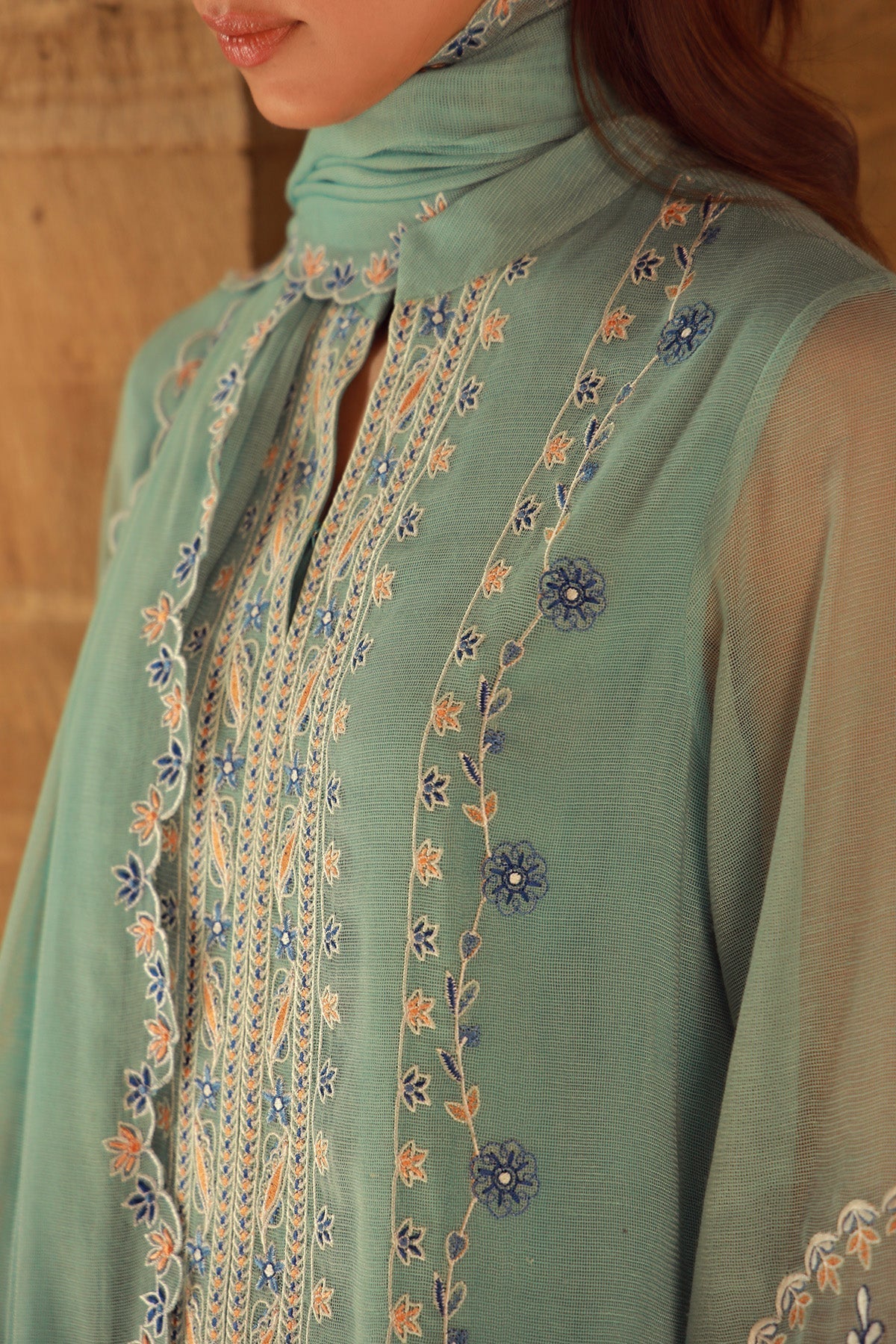 Sahar | Luxe Pret 25 | Persian Turquoise - by - Libasekhas UK - Registered Vendor of : Sahar - 100% Original Designer Dresss