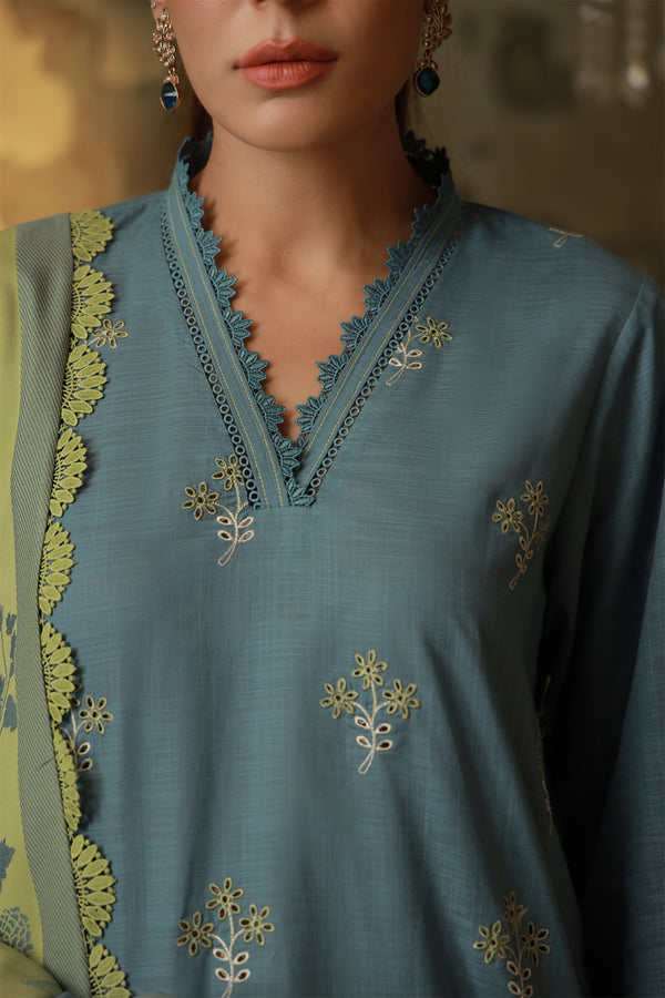 Sahar | Fall 25 | Aqua Meadow - by Libasekhas UK - Registered Vendor of : Sahar - 100% Original Designer Dress