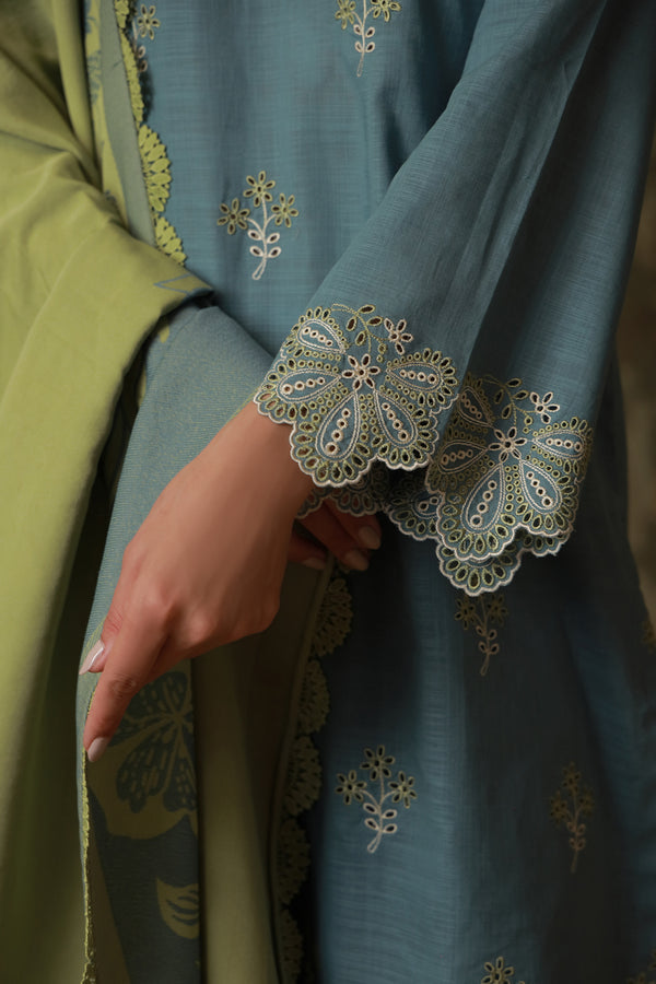 Sahar | Fall 25 | Aqua Meadow - by Libasekhas UK - Registered Vendor of : Sahar - 100% Original Designer Dress