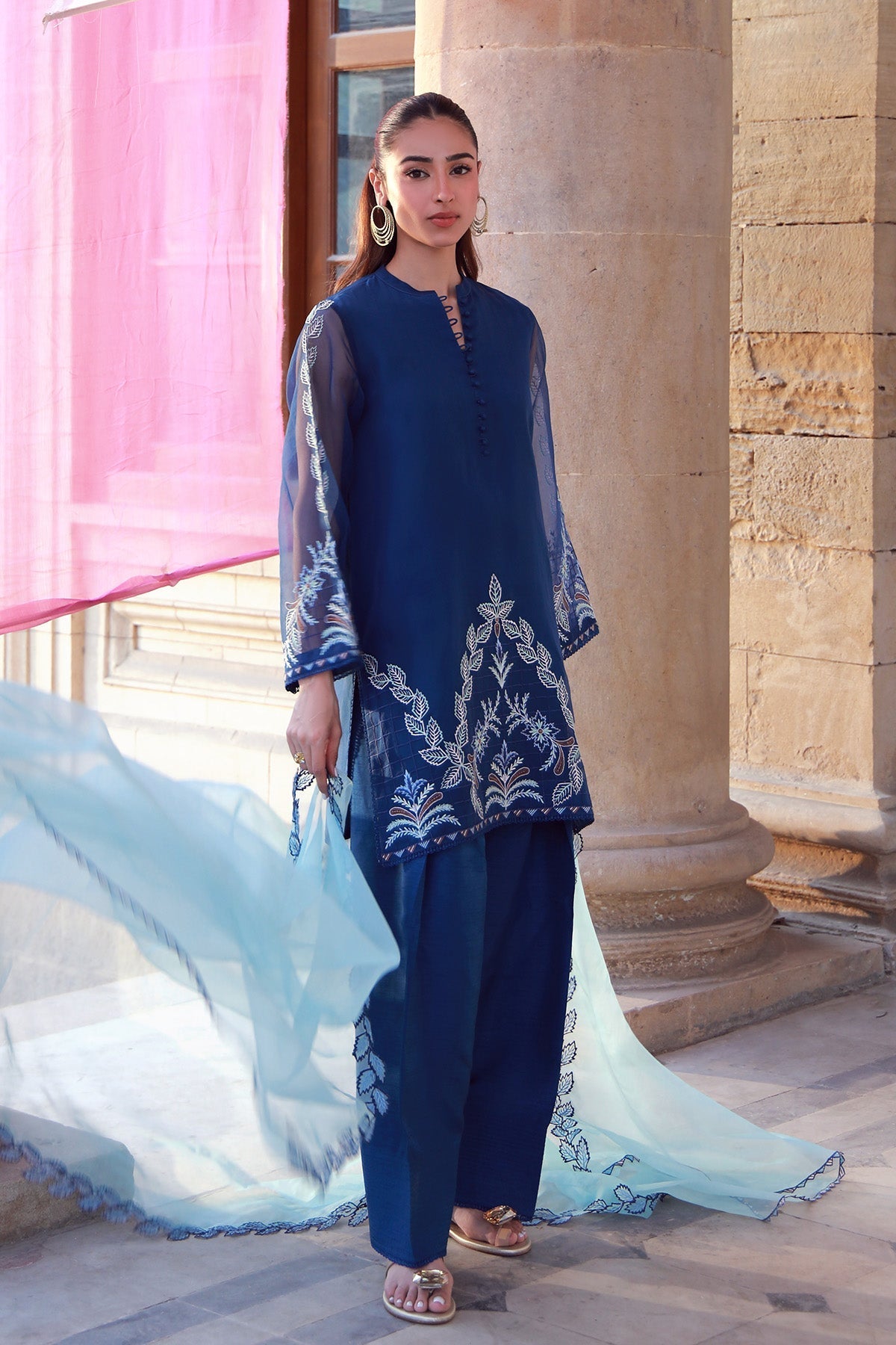 Sahar | Luxe Pret 25 | Aqua Dream - by - Libasekhas UK - Registered Vendor of : Sahar - 100% Original Designer Dresss