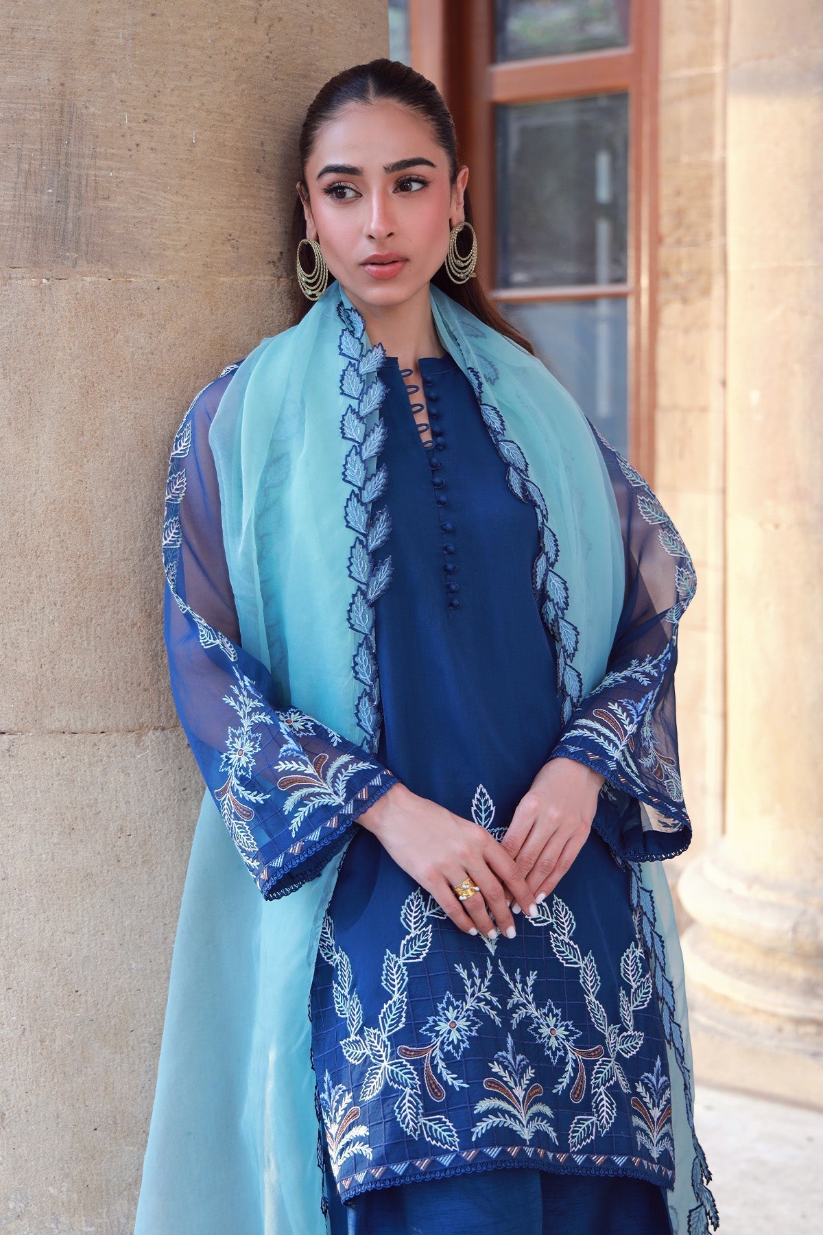 Sahar | Luxe Pret 25 | Aqua Dream - by - Libasekhas UK - Registered Vendor of : Sahar - 100% Original Designer Dresss