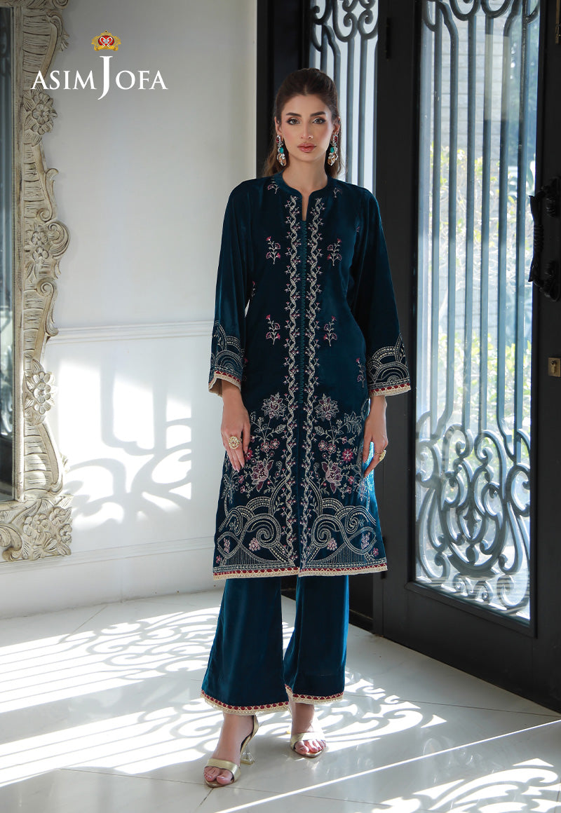 Asim Jofa | Velvet Edit | AJVG-09 - by - Libasekhas UK - Registered Vendor of : Hoorain Designer Wear - 100% Original Designer Dresss