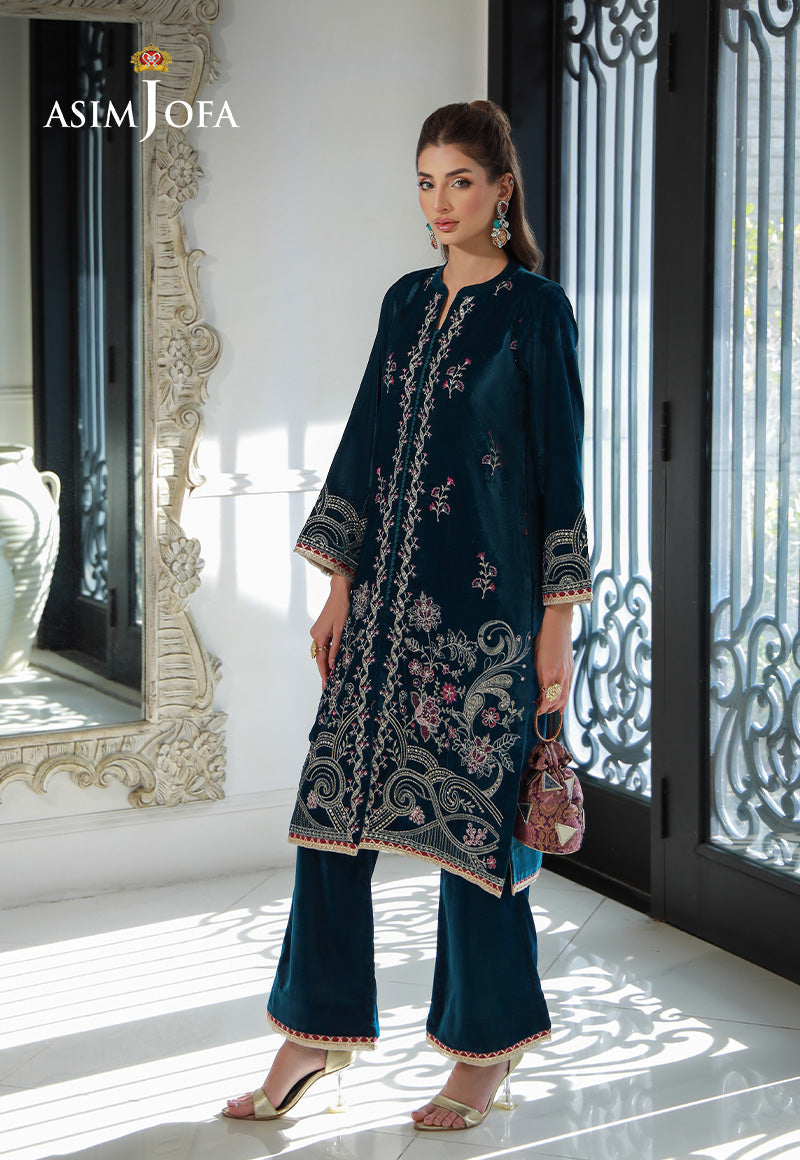Asim Jofa | Velvet Edit | AJVG-09 - by - Libasekhas UK - Registered Vendor of : Hoorain Designer Wear - 100% Original Designer Dresss
