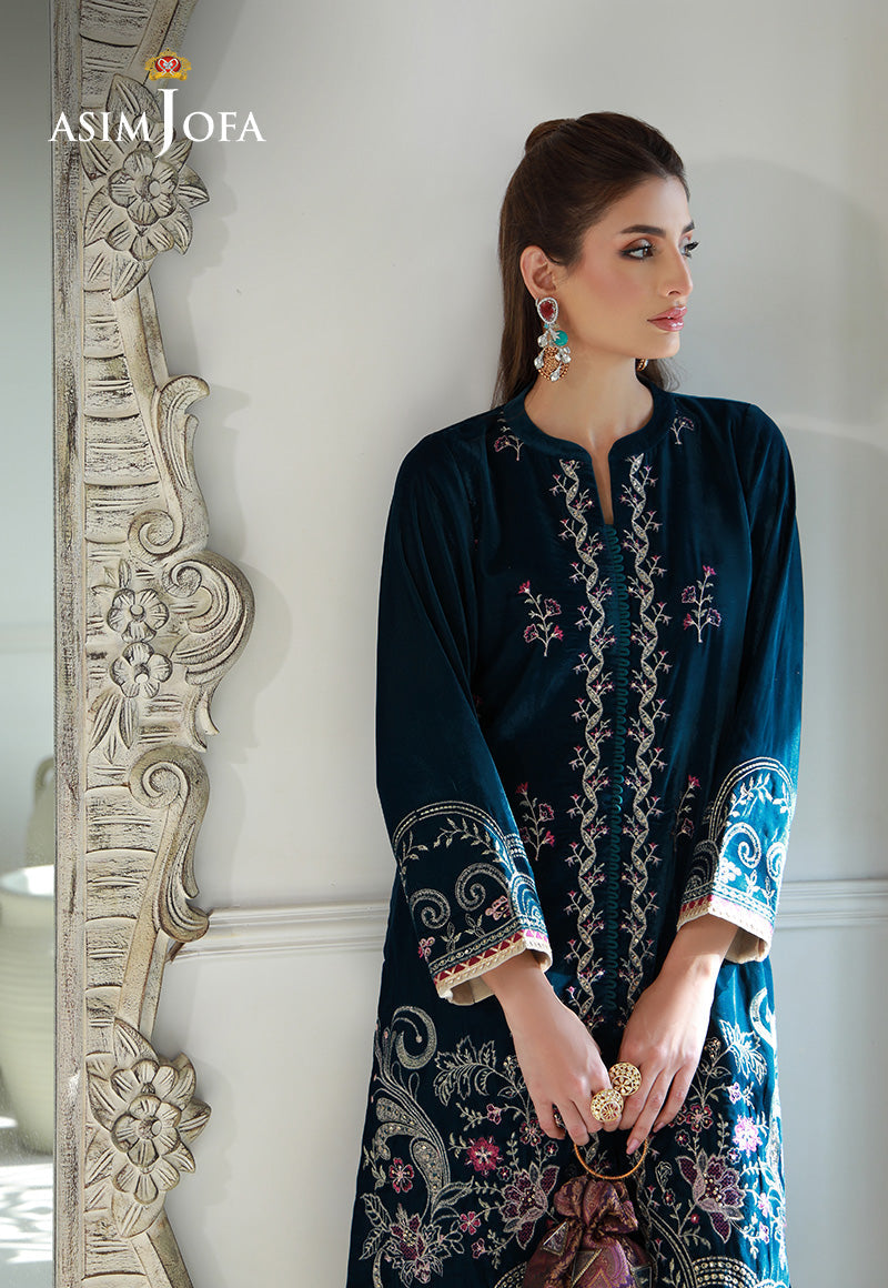 Asim Jofa | Velvet Edit | AJVG-09 - by - Libasekhas UK - Registered Vendor of : Hoorain Designer Wear - 100% Original Designer Dresss