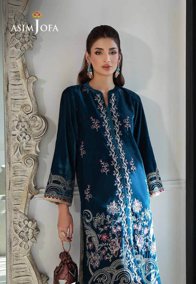 Asim Jofa | Velvet Edit | AJVG-09 - by - Libasekhas UK - Registered Vendor of : Hoorain Designer Wear - 100% Original Designer Dresss