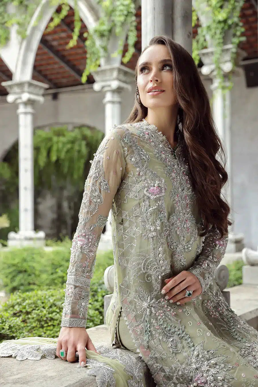 Maryam Hussain | Raha Luxury Festive 23 | Nurey - by - Libasekhas UK - Registered Vendor of : Maryam Hussain - 100% Original Designer Dresss