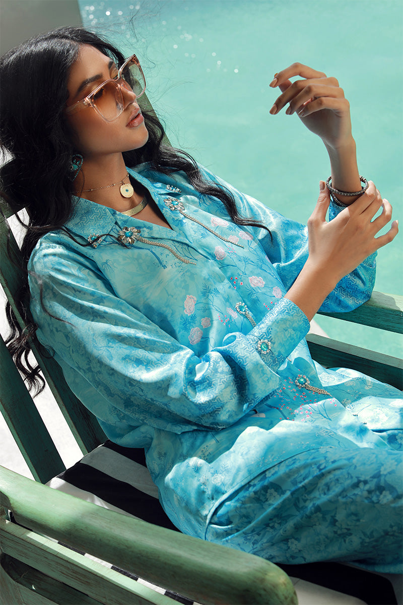 Wardha Saleem | Luxury Pret Fusion Wear | SKYE (2PC) - by - Libasekhas UK - Registered Vendor of : Wardha Saleem - 100% Original Designer Dresss