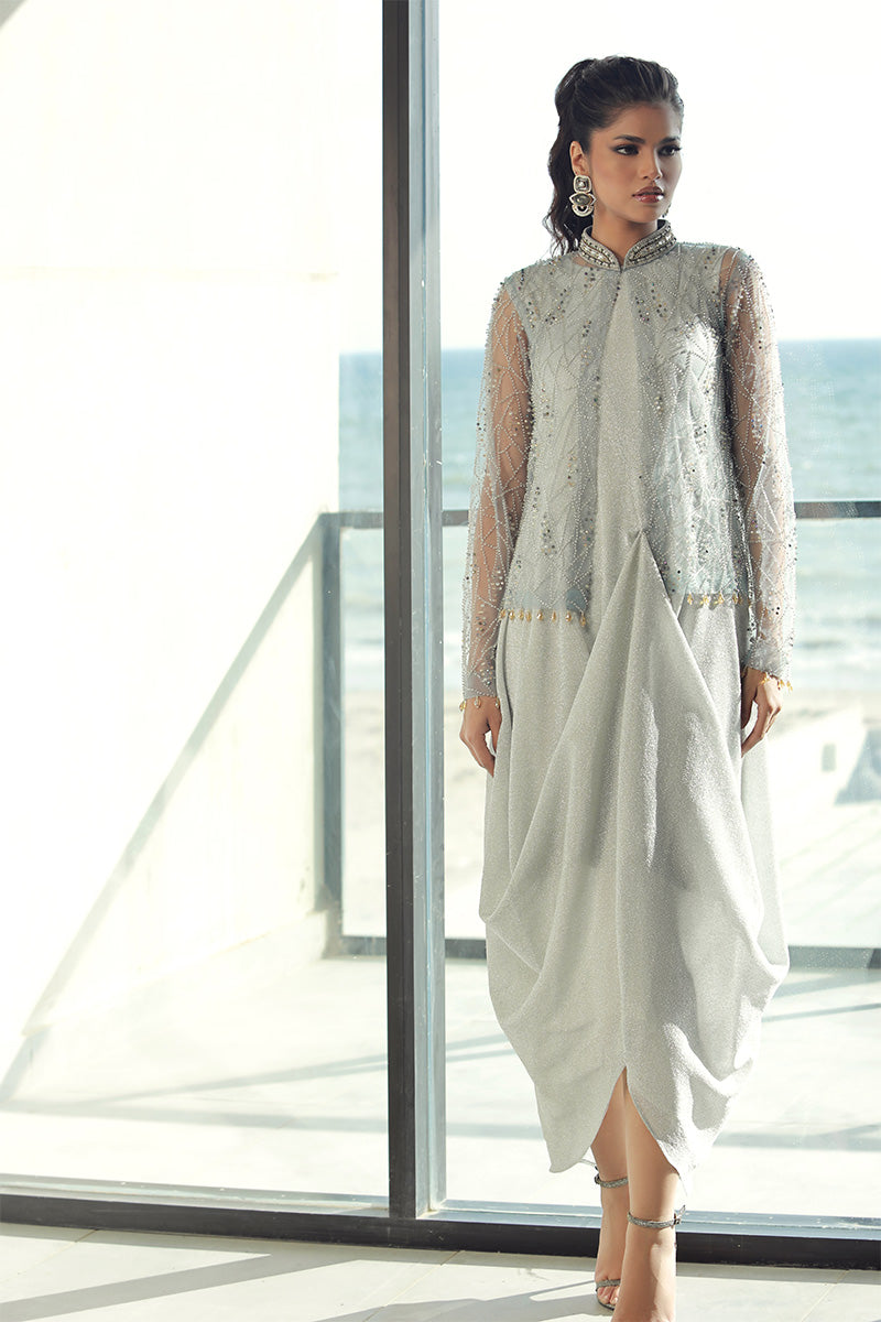 Wardha Saleem | Luxury Pret Fusion Wear | PEARL (2PC) - by - Libasekhas UK - Registered Vendor of : Wardha Saleem - 100% Original Designer Dresss