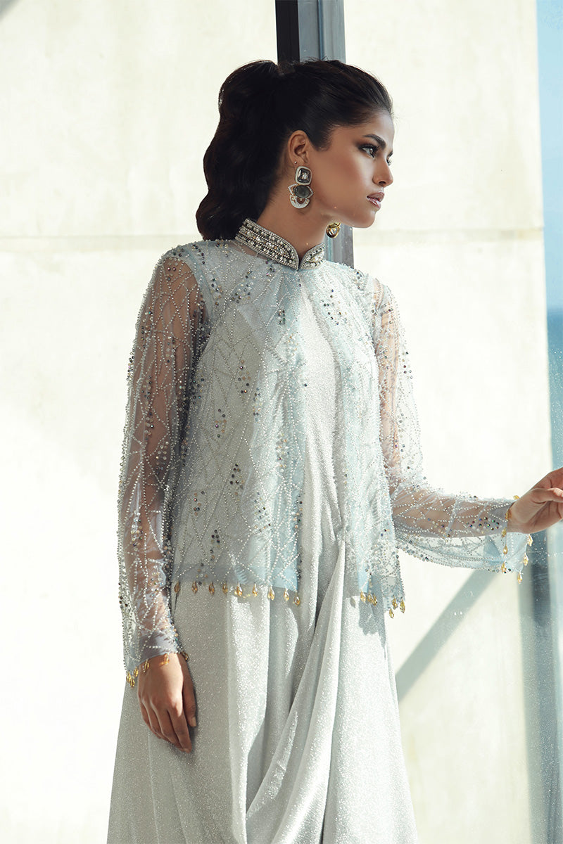Wardha Saleem | Luxury Pret Fusion Wear | PEARL (2PC) - by - Libasekhas UK - Registered Vendor of : Wardha Saleem - 100% Original Designer Dresss