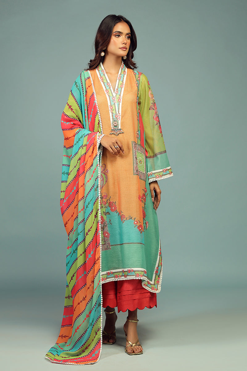 Wardha Saleem | Luxury Pret Traditional Wear | AFSANEH SHIRT WITH DUPATTA ( 2 PC) - by - Libasekhas UK - Registered Vendor of : Wardha Saleem - 100% Original Designer Dresss