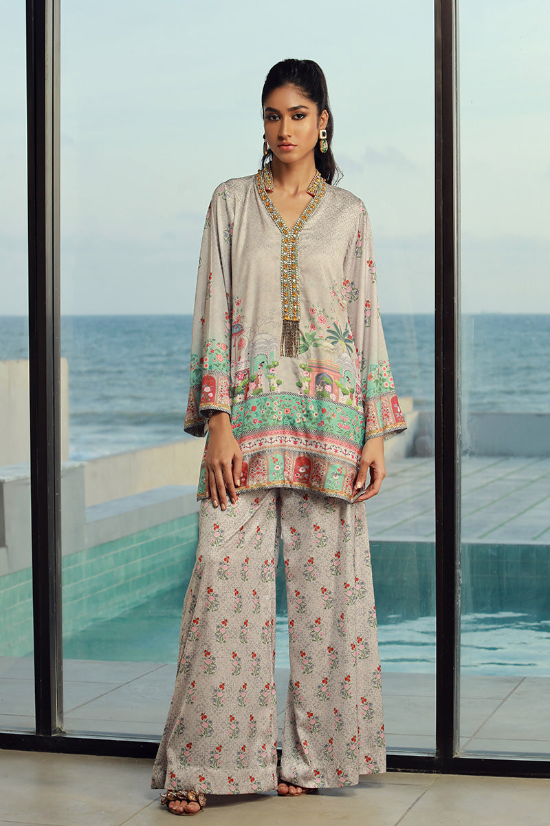 Wardha Saleem | Luxury Pret Fusion Wear | LILA (2PC) - by - Libasekhas UK - Registered Vendor of : Wardha Saleem - 100% Original Designer Dresss