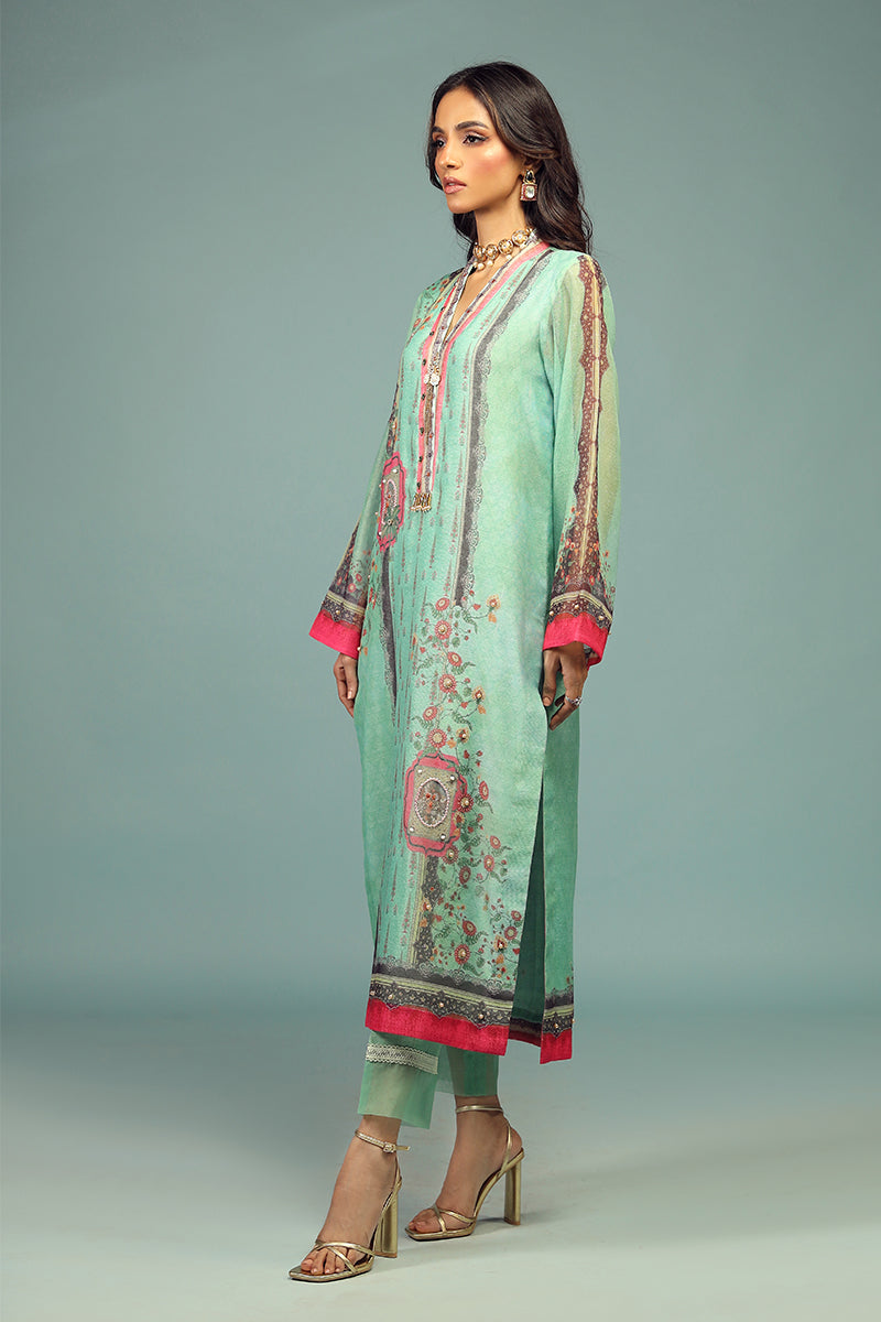 Wardha Saleem | Luxury Pret Traditional Wear | CHANDNI SHIRT WITH DUPATTA ( 2 PC) - by - Libasekhas UK - Registered Vendor of : Wardha Saleem - 100% Original Designer Dresss