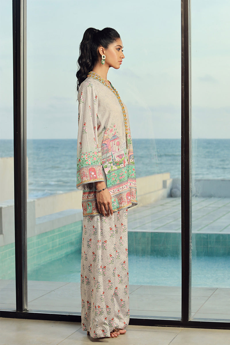 Wardha Saleem | Luxury Pret Fusion Wear | LILA (2PC) - by - Libasekhas UK - Registered Vendor of : Wardha Saleem - 100% Original Designer Dresss
