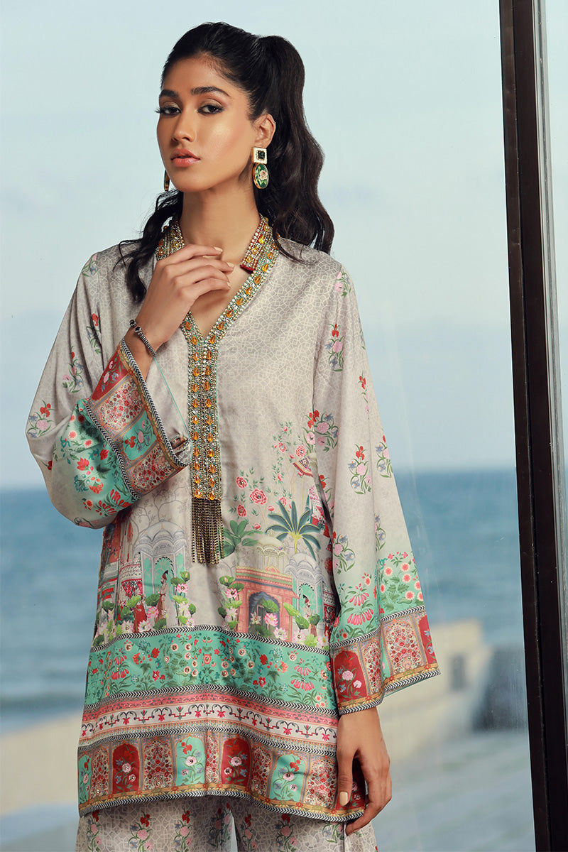 Wardha Saleem | Luxury Pret Fusion Wear | LILA (2PC) - by - Libasekhas UK - Registered Vendor of : Wardha Saleem - 100% Original Designer Dresss