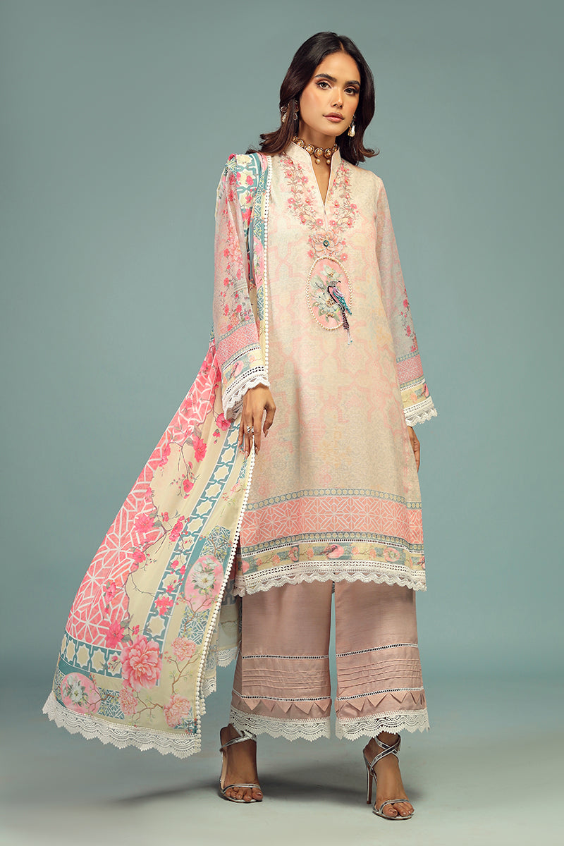 Wardha Saleem | Luxury Pret Traditional Wear | KOEL SHIRT WITH DUPATTA ( 2 PC) - by - Libasekhas UK - Registered Vendor of : Wardha Saleem - 100% Original Designer Dresss