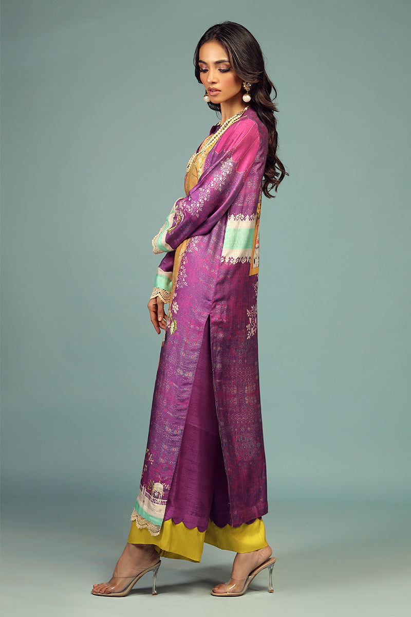 Wardha Saleem | Luxury Pret Traditional Wear | JHAROKA SHIRT WITH DUPATTA ( 2 PC) - by - Libasekhas UK - Registered Vendor of : Wardha Saleem - 100% Original Designer Dresss