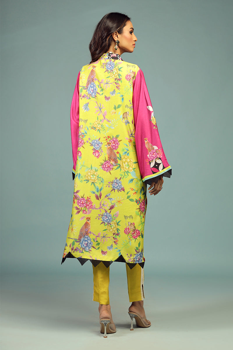 Wardha Saleem | Luxury Pret Traditional Wear | SHIKARGAH SHIRT WITH DUPATTA ( 2 PC) - by - Libasekhas UK - Registered Vendor of : Wardha Saleem - 100% Original Designer Dresss